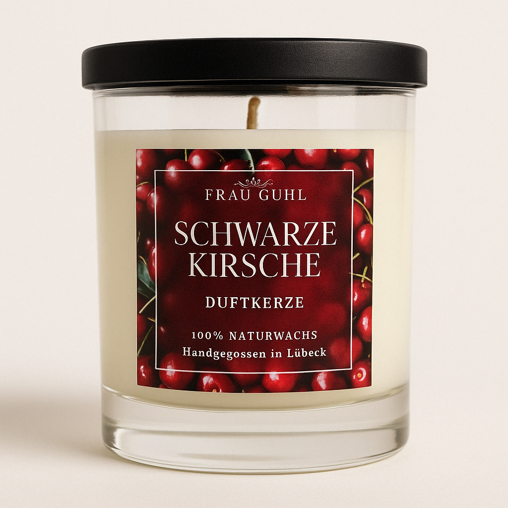 Bundle: Schwarze Kirsche – Kerze, Wachs & Duftlampe