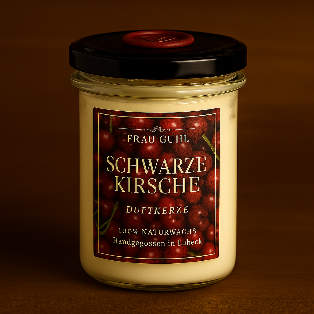 Duftkerze - Schwarze Kirsche 145g