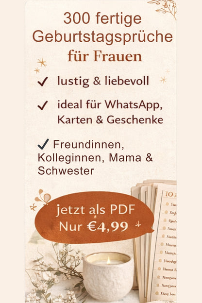 Das große Buch der Geburtstagssprüche für Frauen - große Sprüche-Sammlung als PDF