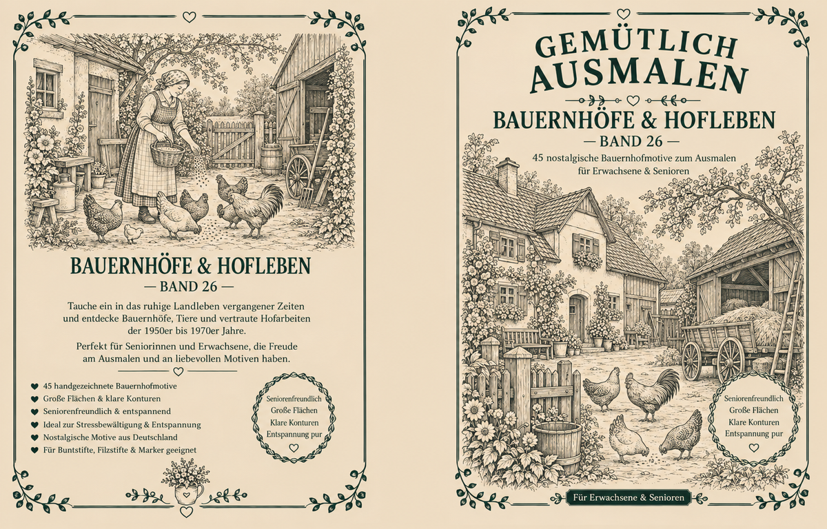 Gemütlich ausmalen - Bauernhöfe & Hofleben | Band 26
