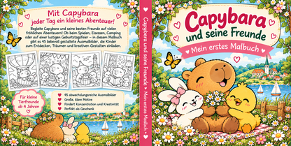 Capybara und seine Freunde - Mein erstes Malbuch
