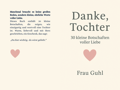 Danke, Tochter - 30 kleine Botschaften voller Liebe | PDF Sofort Download