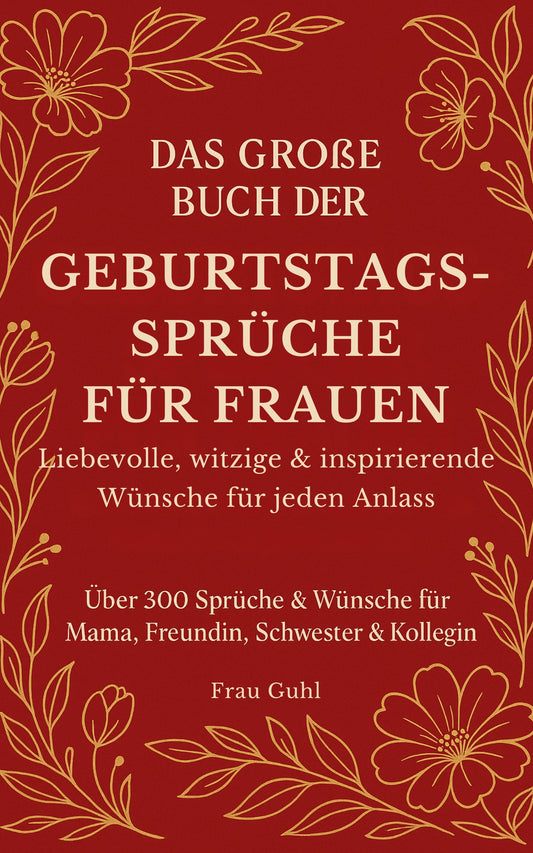 Das große Buch der Geburtstagssprüche für Frauen - 300 liebevolle, witzige & inspirierende Sprüche