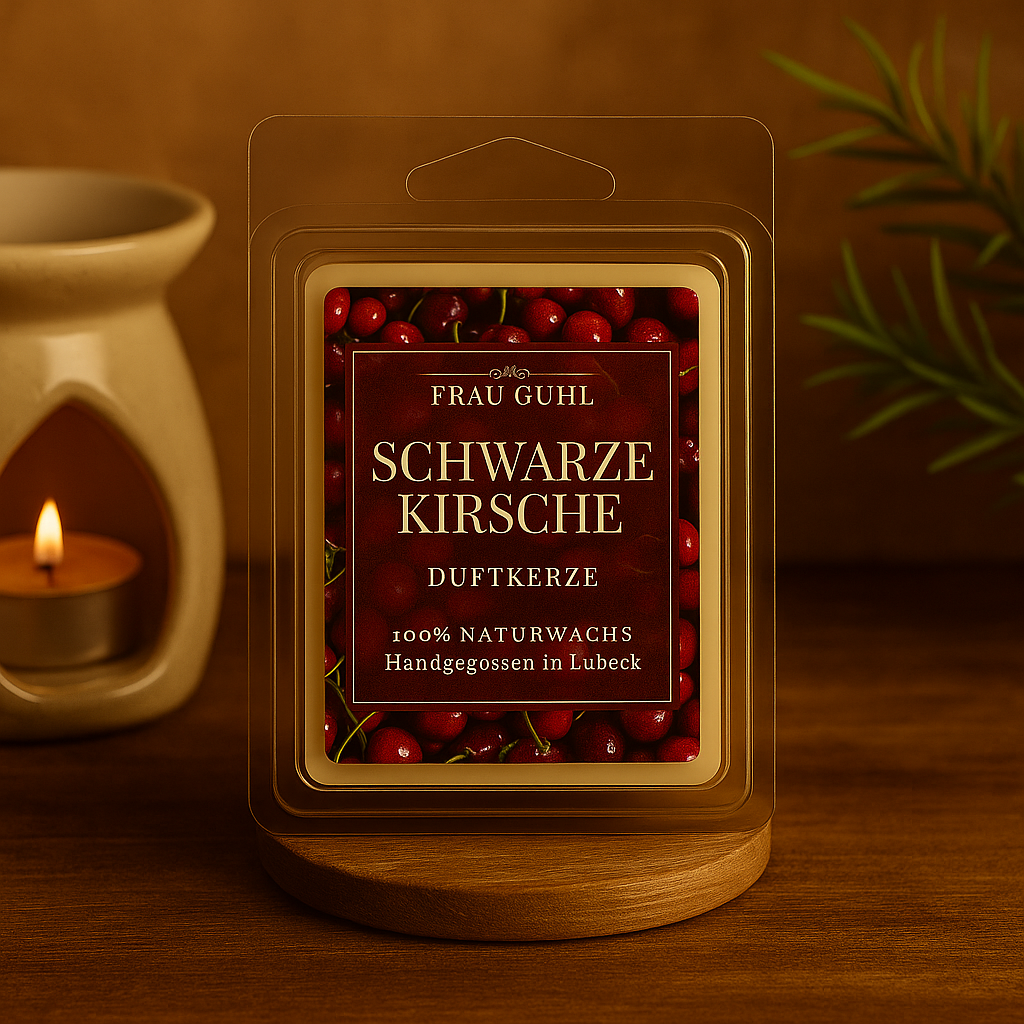 Bundle: Schwarze Kirsche – Kerze, Wachs & Duftlampe