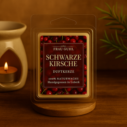 Bundle: Schwarze Kirsche – Kerze, Wachs & Duftlampe