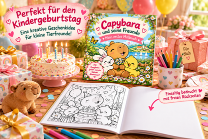 Capybara und seine Freunde - Mein erstes Malbuch