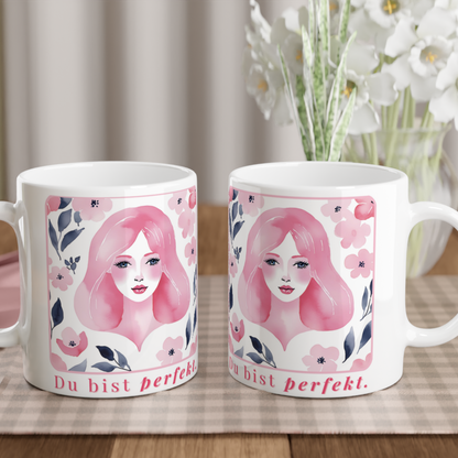 Tasse „Du bist perfekt." - Geschenk für Kollegin, Freundin oder dich selbst