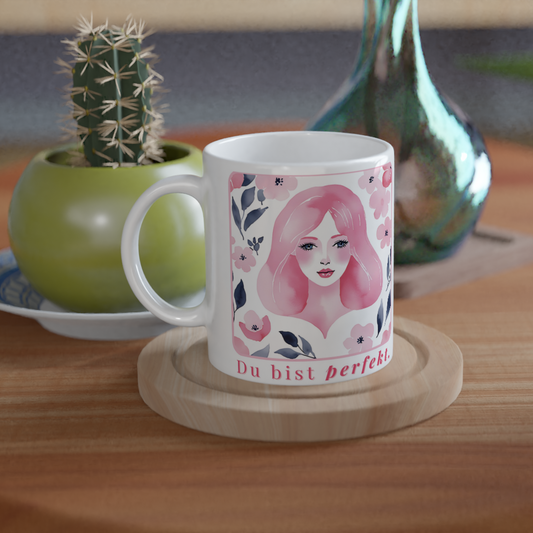 Tasse „Du bist perfekt." - Geschenk für Kollegin, Freundin oder dich selbst